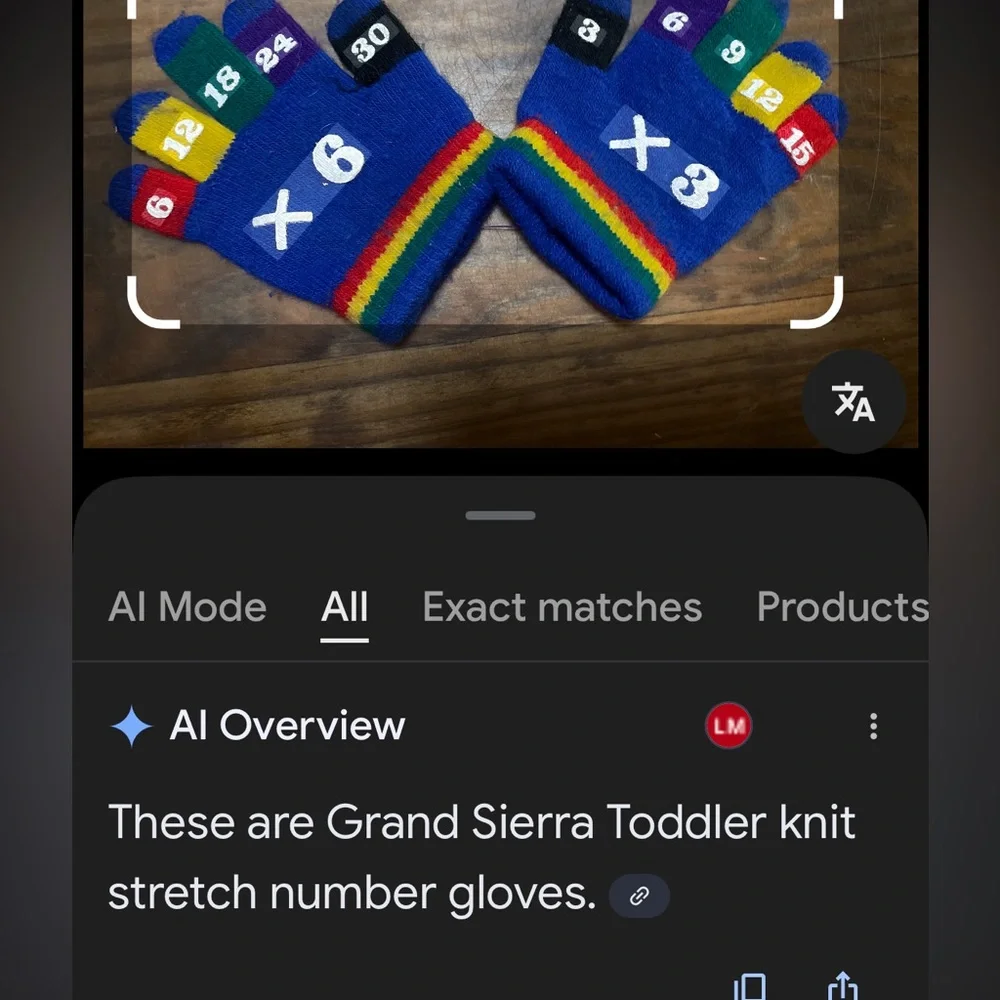 Toddler Knit Stretch Colorful Number Gloves cute comfy cozy unisex